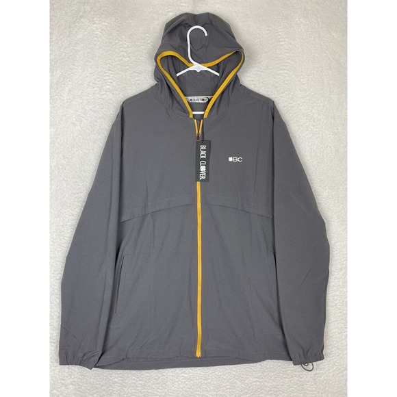Black clover Other - NWT Black Clover Hooded Jacket Full Zip Jack Jack Sz L Relaxed Fit Gray Mango